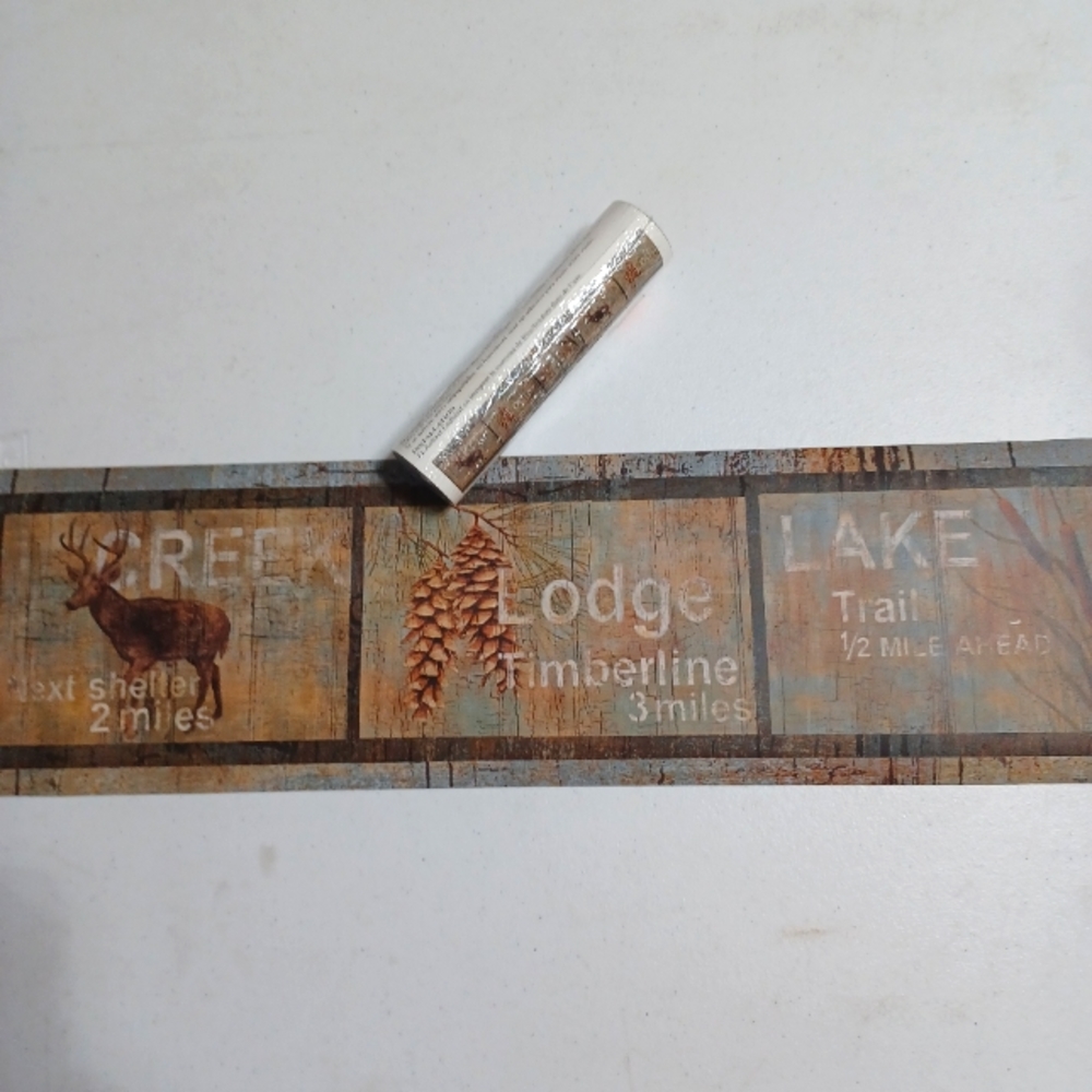 Wallpaper Border Slate Lake Trail Lodge Rustic